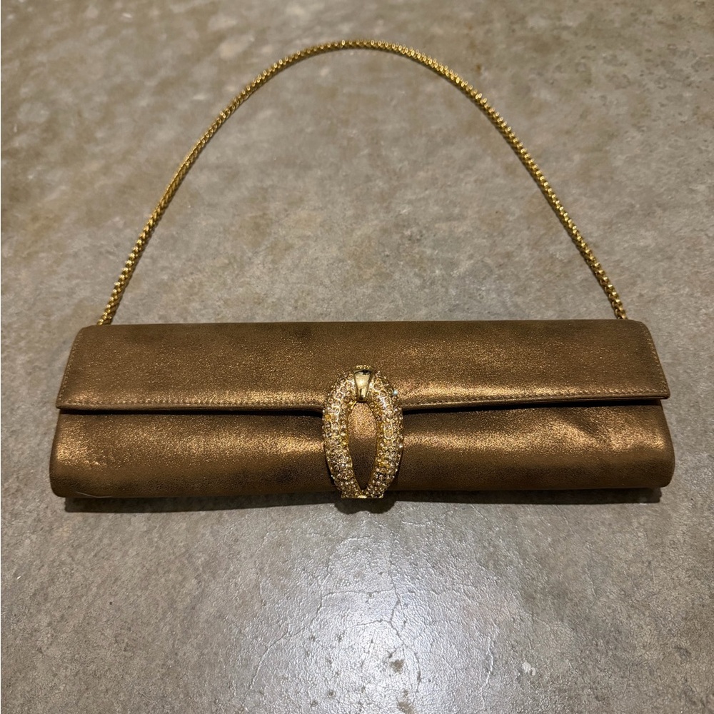 Elegant RODO Gold Clutch Bag